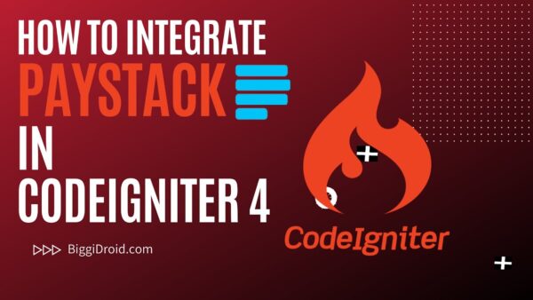 Paystack Payment in Codeigniter 4