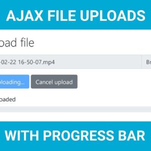 PHP Ajax File upload with Progress bar